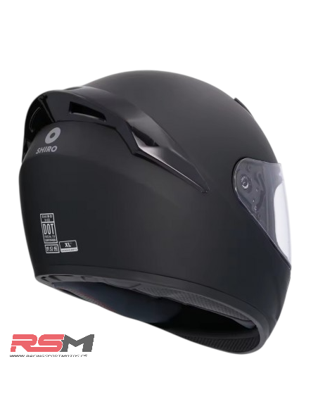 CASCO INTEGRAL SHIRO MODELO SH-850 NEGRO MATE