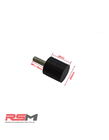 TOPE DIRECCION 20X20MM / M6X18MM MACHO (UNIDAD)