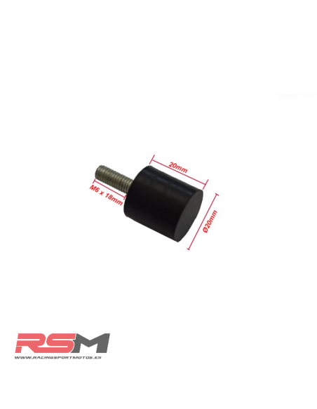 TOPE DIRECCION 20X20MM / M6X18MM MACHO (UNIDAD)