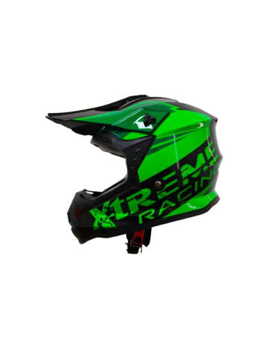 CASCO INFANTIL CROSS XTREME RACING26 (NEGRO/VERDE) ECE22.06