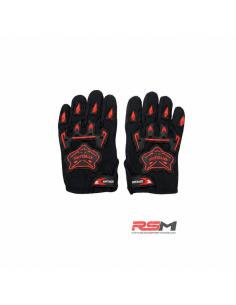 GUANTE KNIGHTHOOD CROSS NIÑ@ (Negro y rojo)