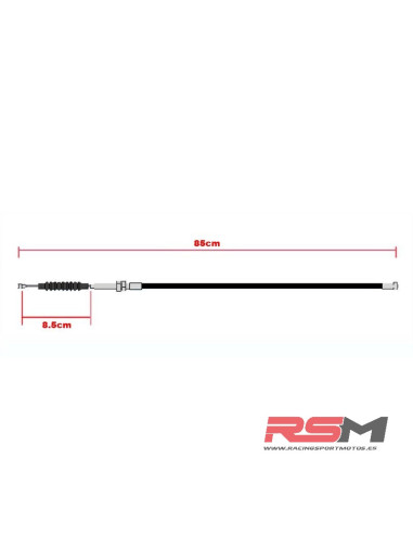 CABLE EMBRAGUE 85 cm LIBRE 8,5 cm GP10