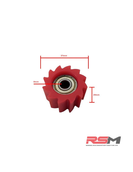 RODILLO CADENA EJE 8mm 37x24mm