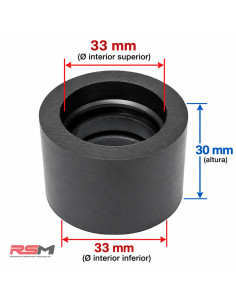 GOMA CARBURADOR Ø33 mm ALTURA 30 mm