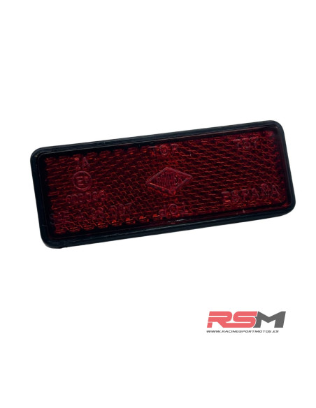 CATADRIOPTICO ROJO RECTANGULAR ADHESIVO 91x25MM