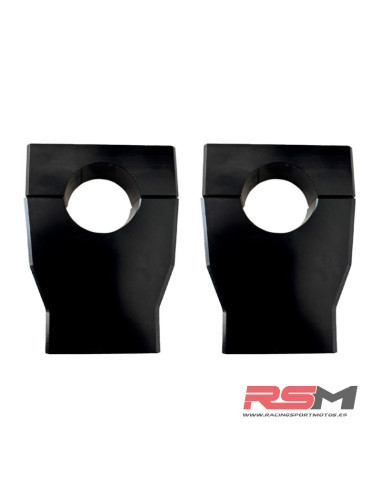 JUEGO TORRETAS MANILLAR 28 mm IMR NEGRA