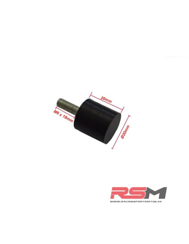 TOPE DIRECCIÓN 20x20 mm M6x18 mm MACHO MIR Racing