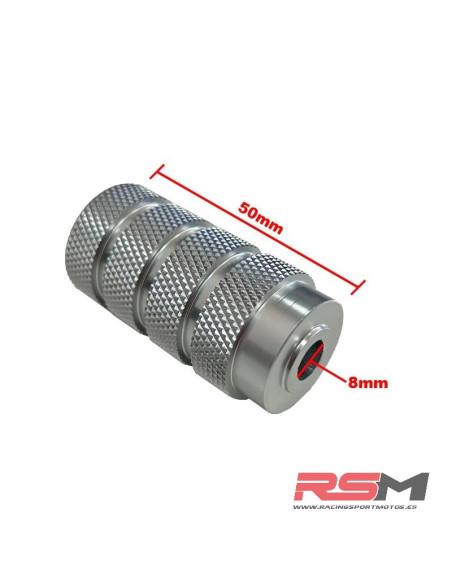ESTRIBO DERECHO 50 mm CON REBAJE GP10 / GP20