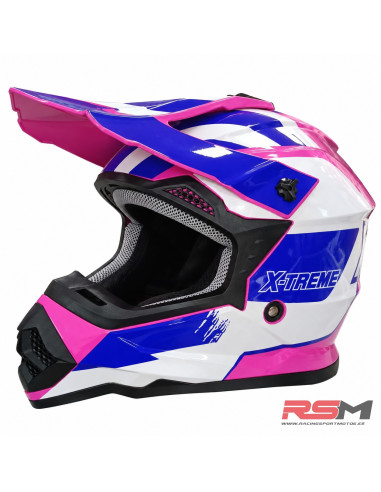 CASCO INFANTIL CROSS X-TREME RACING ECE 22.06 (Rosa)