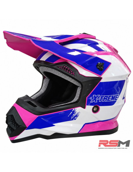 CASCO INFANTIL CROSS X-TREME RACING ECE 22.06 (Rosa)
