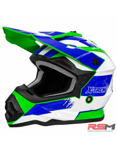 CASCO INFANTIL CROSS X-TREME RACING ECE 22.06 (Verde)