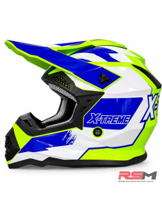 CASCO INFANTIL CROSS X-TREME RACING ECE 22.06 (Fluor) 2