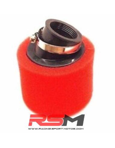 FILTRO AIRE ESPUMA 38mm (Rojo)