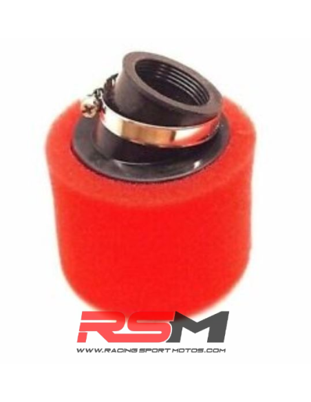 FILTRO AIRE ESPUMA 38mm (Rojo)