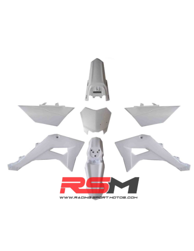 KIT PLASTICOS IMR CORSE / TS / COPA ALEVIN 90 / V4 / TD125 (BLANCO)