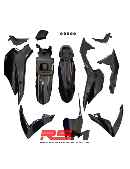KIT PLASTICOS CRF110 / IMR SUPER COPA GP20 (NEGRO)