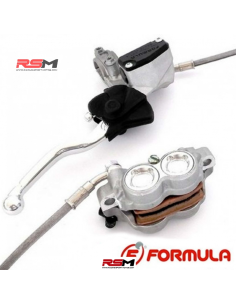 FRENO DELANTERO COMPLETO FORMULA RADIAL 4 PISTONES (LATIGUILLO 1080MM)