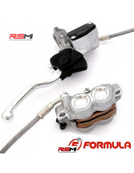 FRENO DELANTERO COMPLETO FORMULA RADIAL 4 PISTONES (LATIGUILLO 1080MM)
