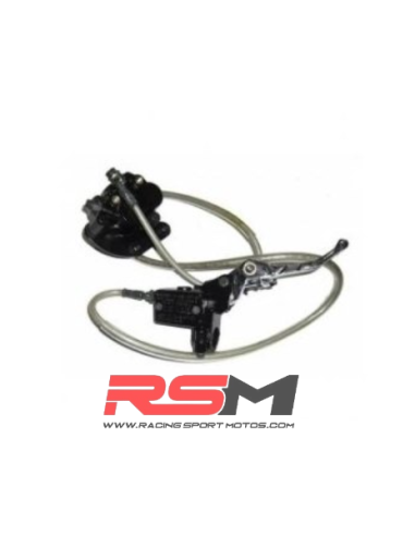 FRENO DELANTERO COMPLETO MX 90 / PITSPORT SX / ALEVIN 90 (PINZA B / LATIGUILLO 970mm)
