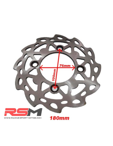 DISCO FRENO FLOREADO 180 MM