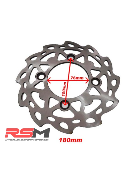 DISCO FRENO FLOREADO 180 MM