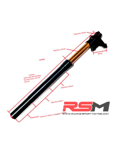HORQUILLAS RADIAL REGULABLES 660mm MIR RACING