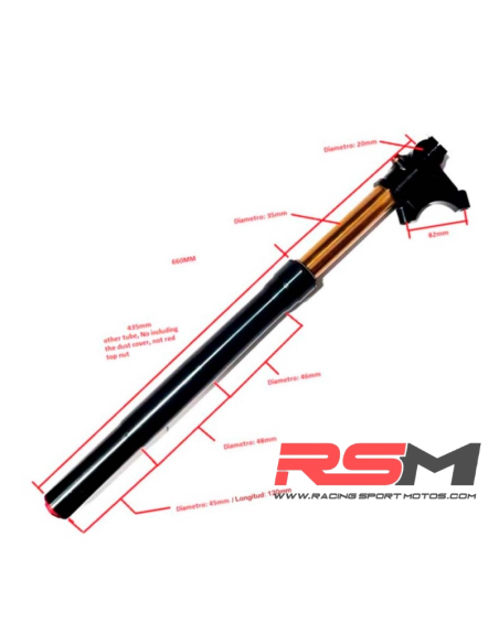 HORQUILLAS RADIAL REGULABLES 660mm MIR RACING