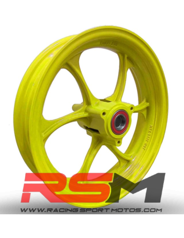 LLANTA 12" TRASERA ULTRALIGERA (AMARILLO FLUOR)
