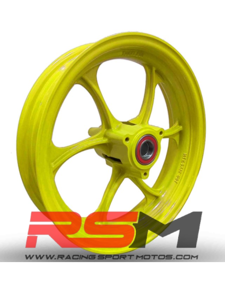 LLANTA 12" TRASERA ULTRALIGERA (AMARILLO FLUOR)