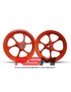 JUEGO LLANTAS 12" ULTRALIGERAS (NARANJA MATE)