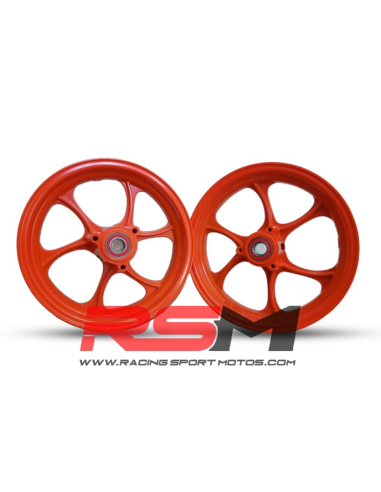 JUEGO LLANTAS 12" ULTRALIGERAS (NARANJA MATE)