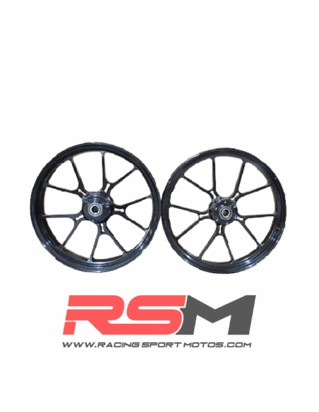 JUEGO LLANTAS 17" LIGERAS PM4/PROMO3/M5 (NEGRA) 3,5"- 2,5"