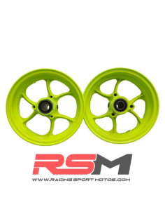 JUEGO LLANTAS 10" ULTRALIGERAS 2,5"-3" (AMARILLO FLUOR)