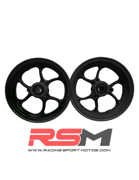 JUEGO LLANTAS 10" ULTRALIGERAS 2,5"-3" (NEGRO)