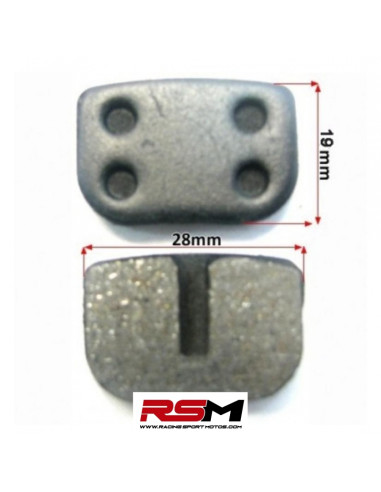PASTILLAS FRENO TIPO E PATINETE / MINICROSS 50 / MX50 DELANTERO