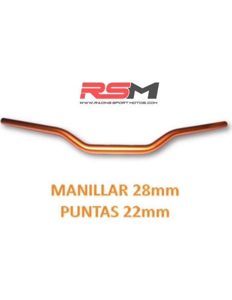 MANILLAR 28 MM TIPO ORIGEN CORSE 155/160CC 140 CC COPA