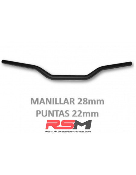 MANILLAR 28 MM TIPO ORIGEN CORSE 155/160CC 140 CC COPA