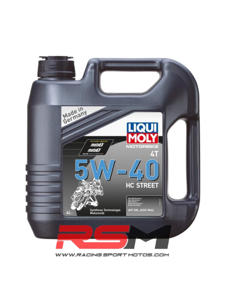 Aceite Liqui Moly 5w40 4T 4L