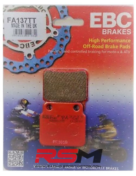 PASTILLAS FRENO EBC FA137TT
