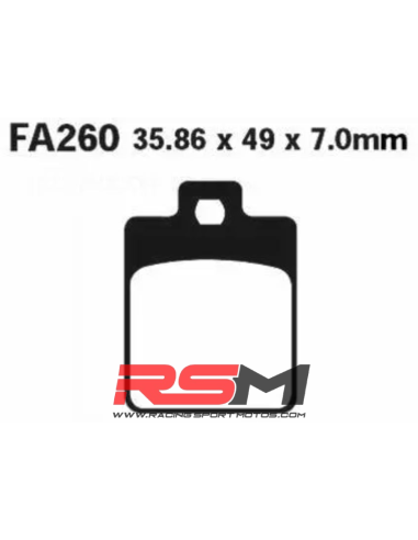 Pastillas de freno EBC SFA260