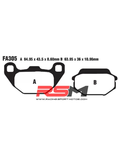 Pastillas de freno EBC SFAC305