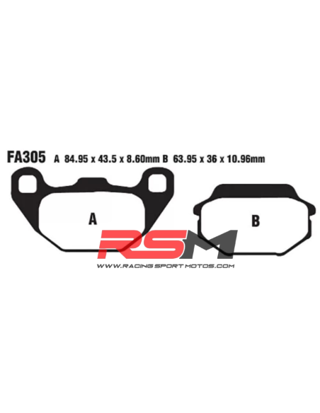 Pastillas de freno EBC SFAC305