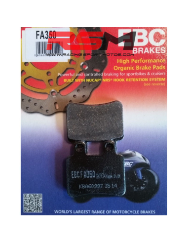 Pastillas de freno EBC FA350