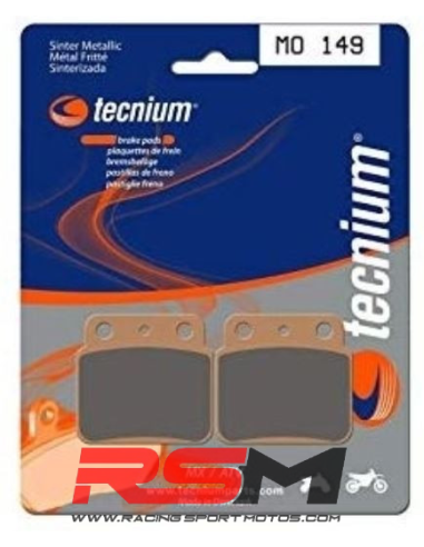 PASTILLAS FRENO TRASERAS TECNIUM MO149