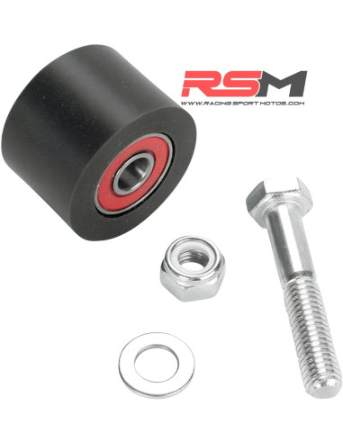 RODILLO NYLON CADENA 35x37 EJE 10 + TORNILLO
