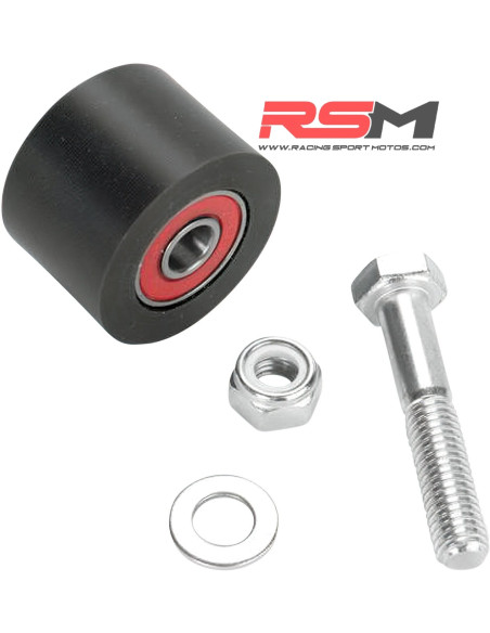 RODILLO NYLON CADENA 35x37 EJE 10 + TORNILLO