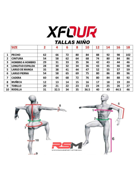 SOTOMONO XFOUR PRO NIÑO (1 pieza)