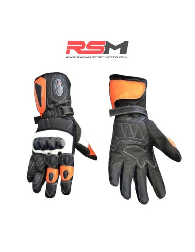 GUANTES ASFALTO NARANJA FLUOR INFANTIL
