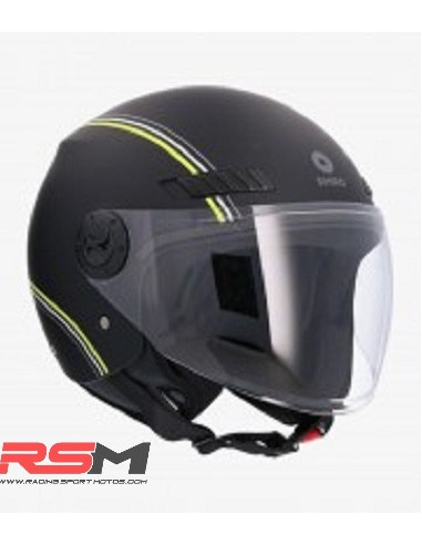 CASCO SHIRO SH-62 BURGEE MATT BLACK/FLUOR YELLOW