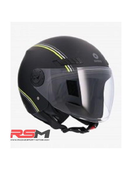 CASCO SHIRO SH-62 BURGEE MATT BLACK/FLUOR YELLOW